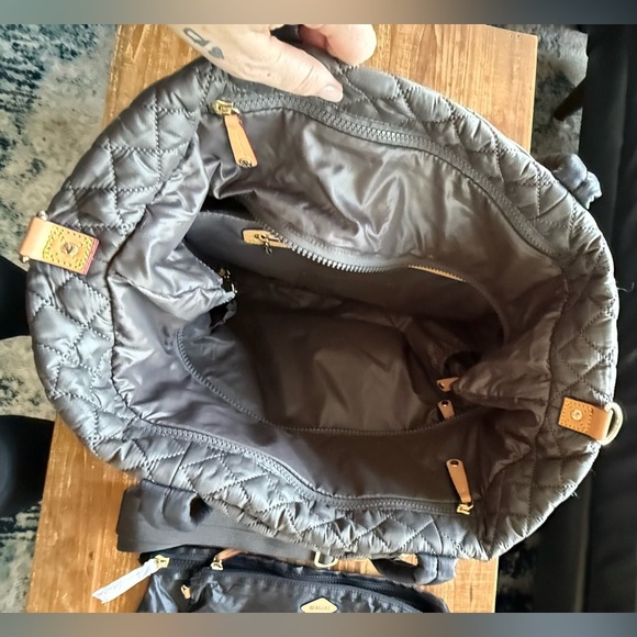 MZ Wallace Large Empire Tote in Magnet Grey and Black - Picture 7 of 10